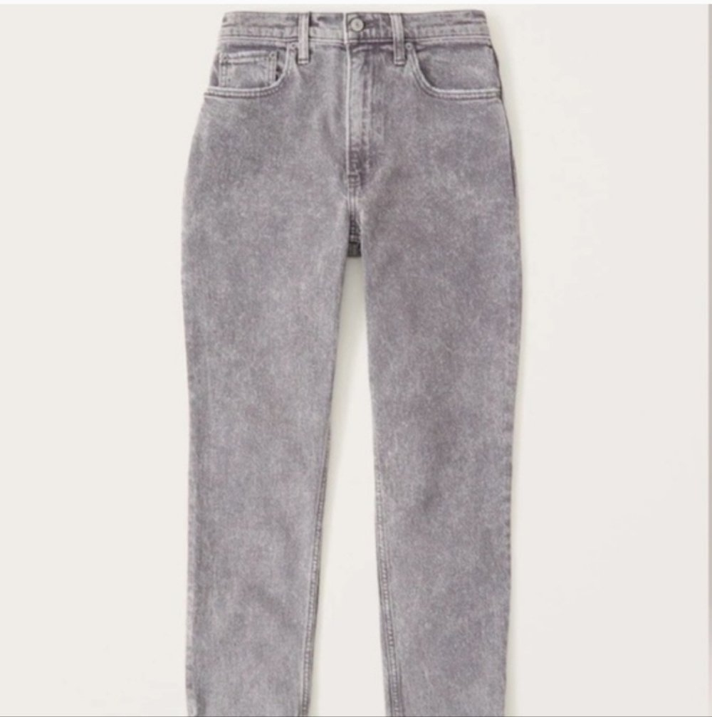 Abercrombie & Fitch Curve Love High Rise Mom Jeans 28 6XS Extra Short High-rise